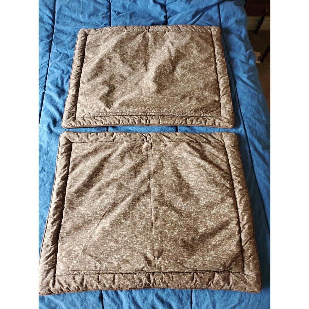 croscill pillow shams‎ Set Of 2 Standard Covers EUC 30.5x24" Browns & Beige - Picture 3 of 7